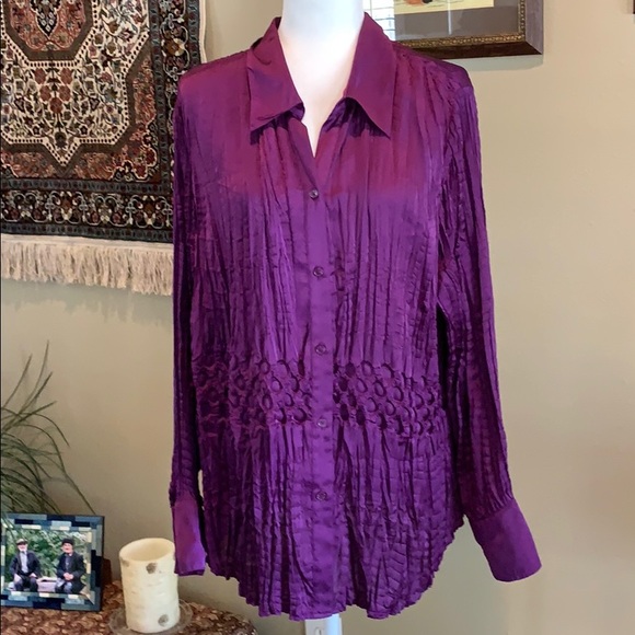 Lane Bryant Tops - 2 For $20 Lane Bryant Royal Purple Blouse Sz 16/18